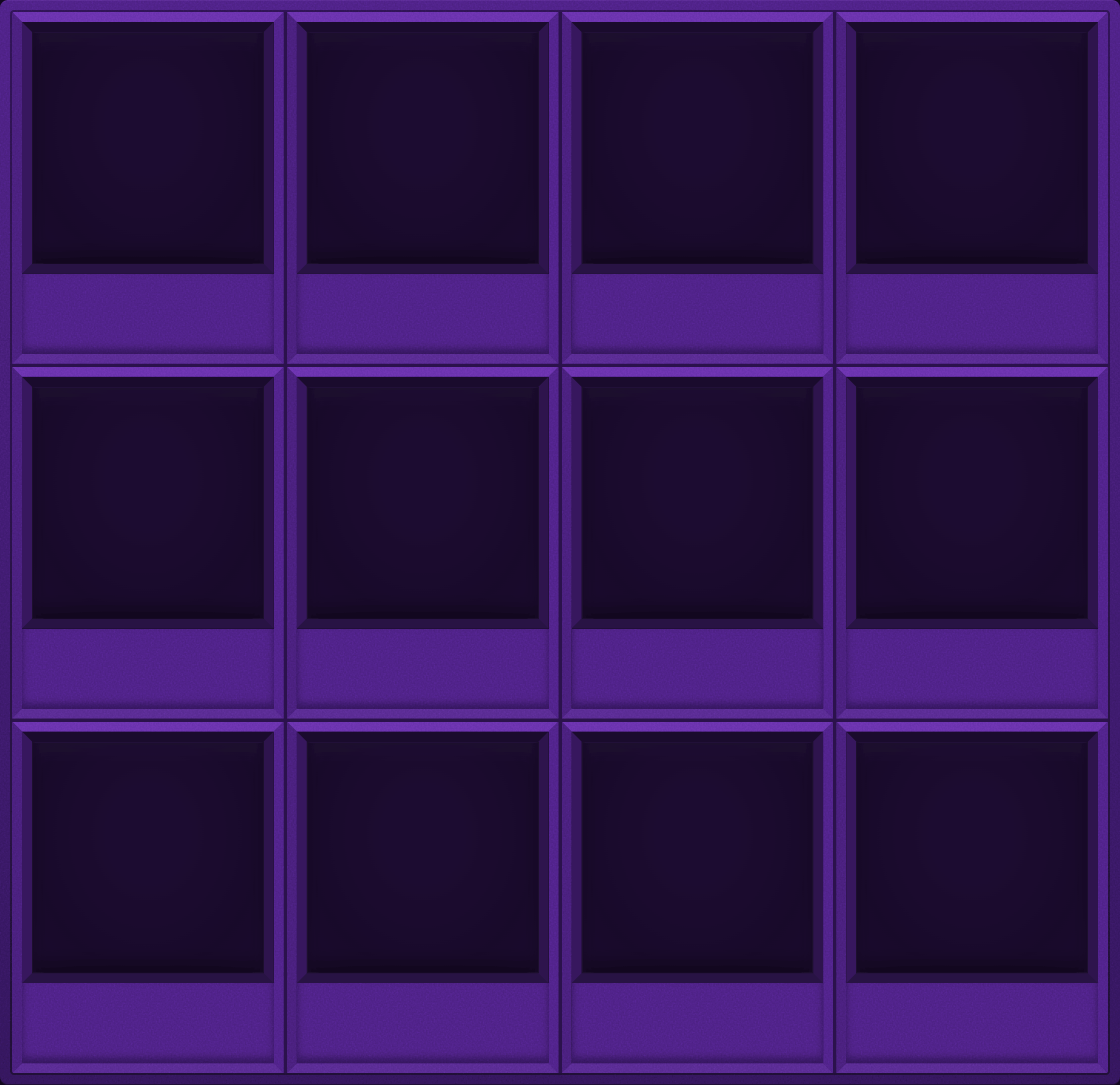 Purple Display Case (3x4)